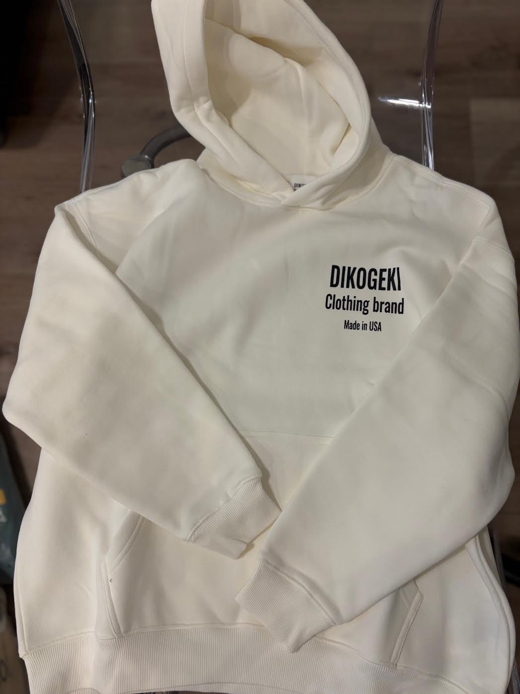 They all got Hoods white Hoodie Oversize Fleeced