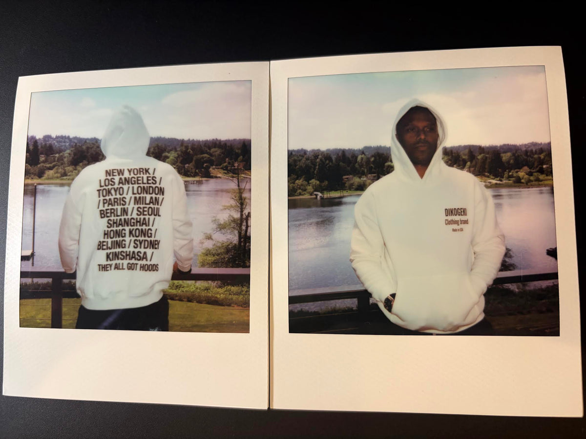 They all got Hoods white Hoodie Oversize Fleeced