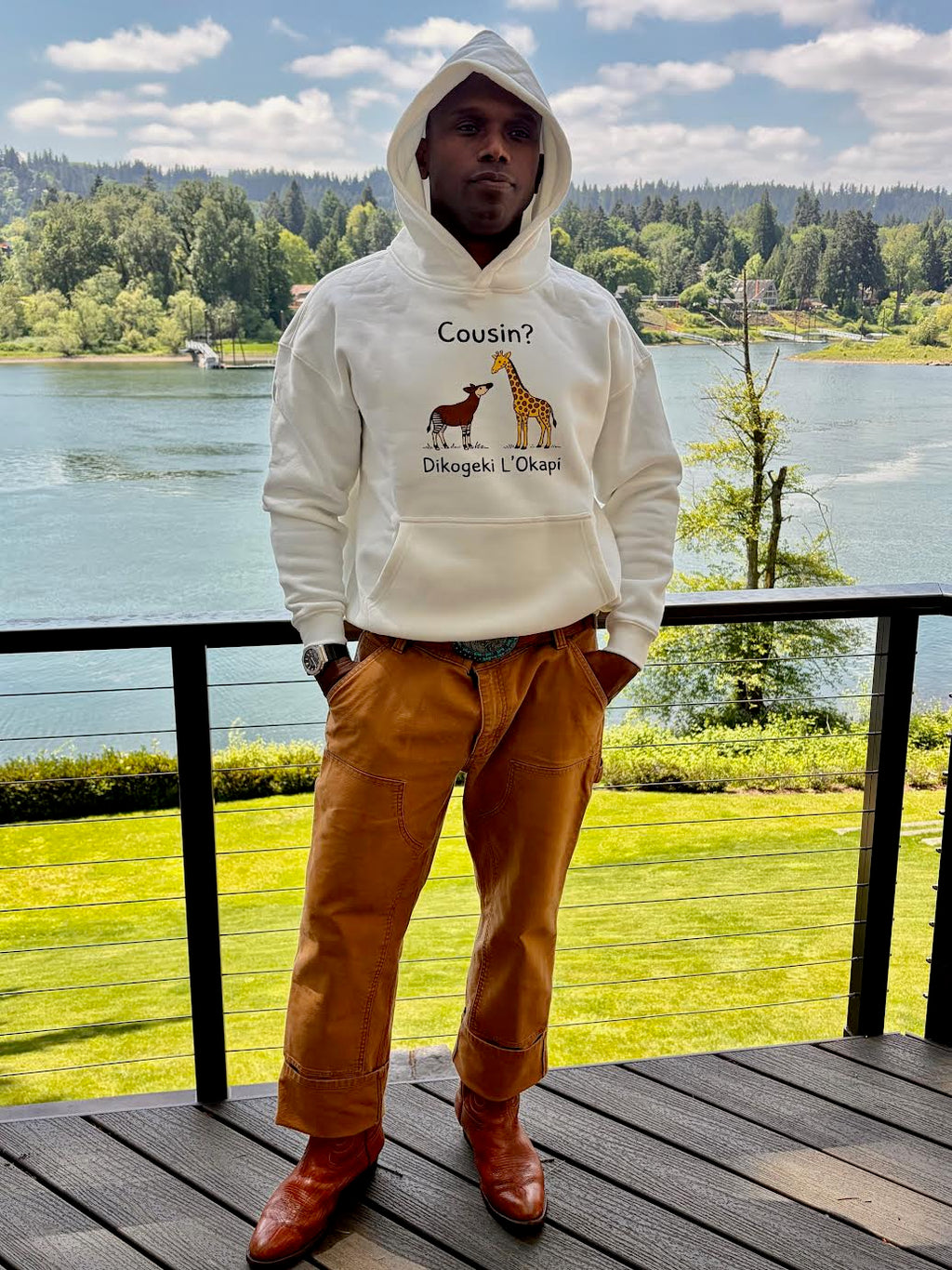 Dikogeki L'Okapi Hoodie Oversize Fleeced Hoodie