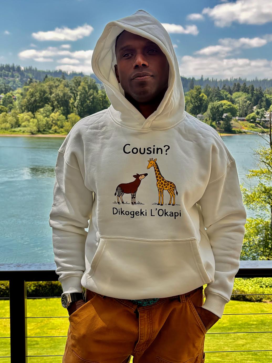 Dikogeki L'Okapi Hoodie Oversize Fleeced Hoodie