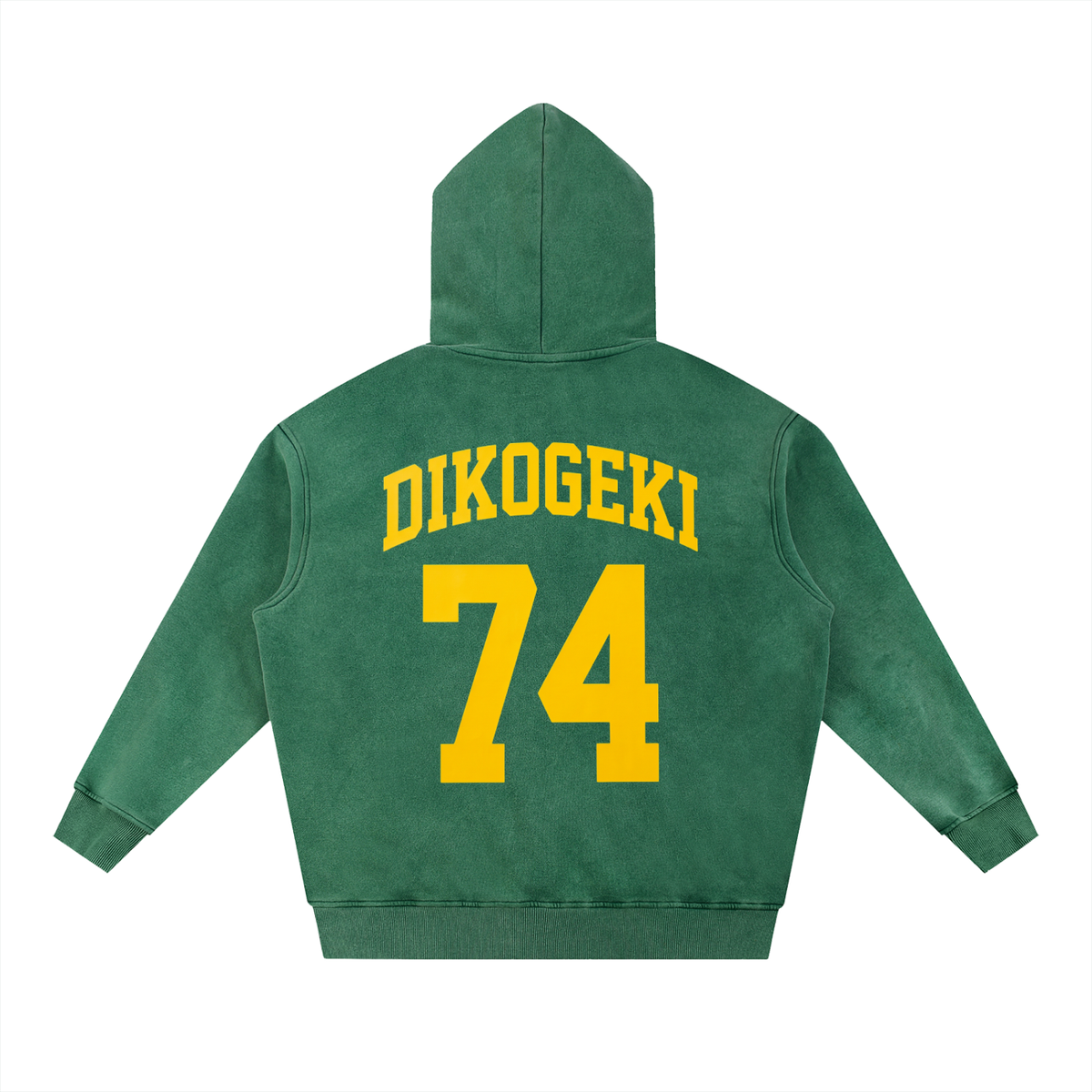 Zaire 74 vintage Green hoodie Snow Wash Fleece