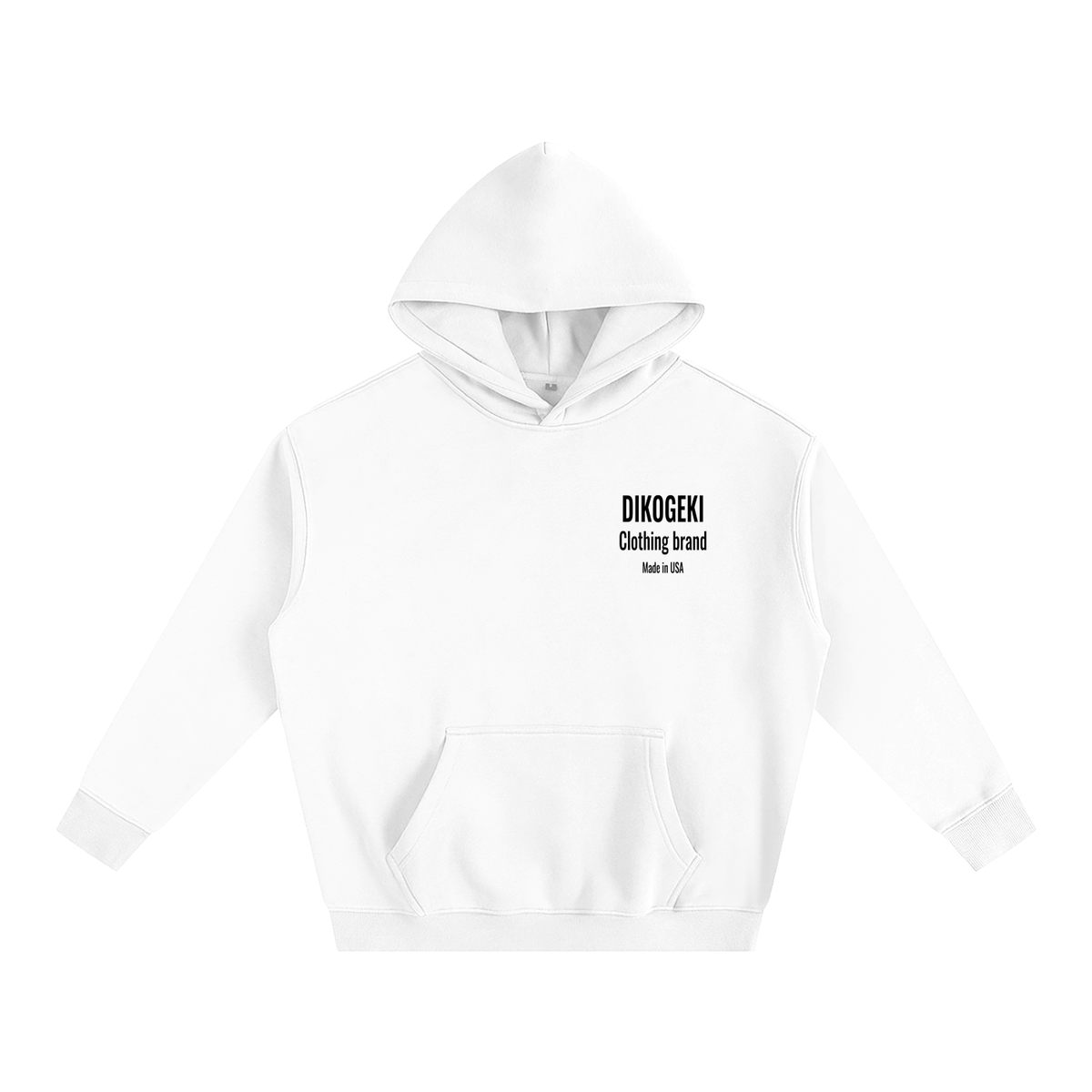 They all got Hoods white Hoodie Oversize Fleeced